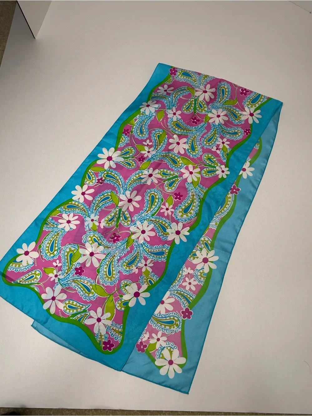 Lilly Pulitzer “Tied to the Cause” Silk Scarf